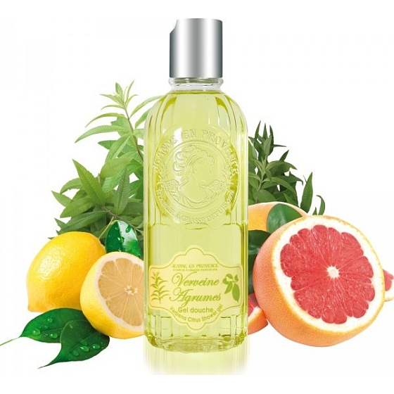 Jeanne en Provence Verveine Agrumes - Duschgel für Eisenkraut und Zitrusfrüchte für Frauen 250 ml