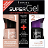 Rimmel London Super Gel von Kate Nagellack 012 Soul Session 12 ml + Super Gel Decklack Decklack Nagel 001 Transparent 12 ml, Duopack
