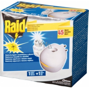 Raid elektrischer Verdampfer mit Flüssigkeitsfüllung 45 Nächte gegen fliegende Insekten