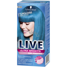 Schwarzkopf Live Ultra Brights oder Pastell Haarfarbe 096 Turquoise Temptation