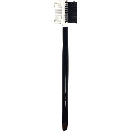 Doppelseitiger Kosmetikpinsel + Kamm für Augenbrauen und Wimpern 13,5 cm 30220