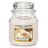 Yankee Candle Spice White Cocoa - Würzige weiße Kakaoduftkerze Klassisches mittleres Glas 411 g
