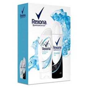 Rexona Frische & Pflege 250 ml Duschgel + Motionsense Invisible Aqua Antitranspirant Deodorant Spray 150 ml, für Frauen Kosmetikset