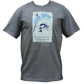 Bohemia Gifts Lake Tahoe T-Shirt aus 100% Baumwolle für Fischer