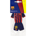 Aromatische Autokarte des FC Barcelona in Form von Klubspielerkleidung