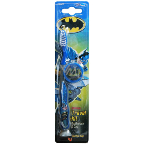 Batman weiche Zahnbürste mit Kappe für Kinder von 2-6 Jahren