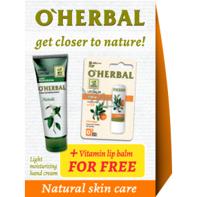 Über Herbal Neroli Light Moisturizing Handcreme 30 ml + Orange SPF 15 Lippenbalsam 4,8 g Kosmetikset