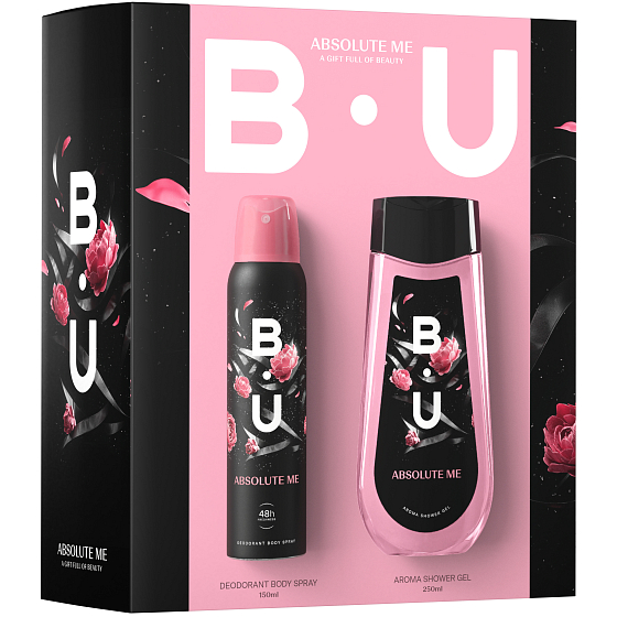 B.U. Absolute Me Deospray für Frauen 150 ml + Duschgel 250 ml, Kosmetikset
