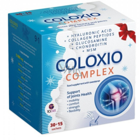 Tozax Coloxio Komplex trägt zur normalen Kollagenproduktion, zum Schutz der Zellen vor oxidativem Stress und zur normalen Knorpelfunktion bei 30 + 15 Beutel, Weihnachtspackung