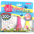 Bo-Po Flower Nagellack Peel-off dunkelrosa 2,5 ml + Nagellack Peel-off gelb 2,5 ml + Nagelsticker, Kosmetikset für Kinder