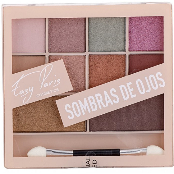 My Easy Paris-Palette mit 10 Lidschatten 06 mit doppelseitigem Applikator