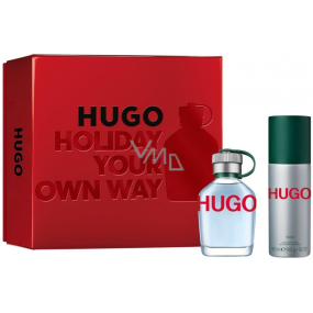 Hugo Boss Hugo Man Eau de Toilette 75 ml + Deodorant Spray 150 ml, Geschenkset für Männer