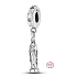 Sterling Silber 925 Religiöse Charms Unsere Liebe Frau von Lourdes, Armband Anhänger