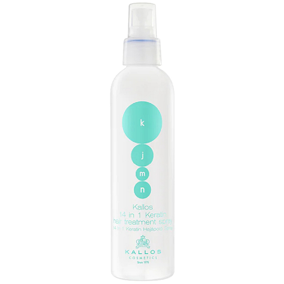 Kallos KJMN Keratin 14in1 Spray ohne Spülung für trockenes und strapaziertes Haar 200 ml