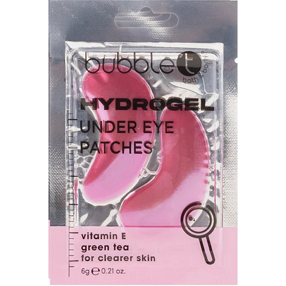 Bubble't Vitamin E & Grüner Tee Hydrogel Augenpads für strahlende Haut 1 Paar 6 g