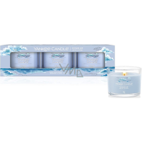 Yankee Candle Ocean Air duftende Votivkerze im Glas 3 x 37 g, Geschenkset Yankee Candle Ocean Air duftende Votivkerze im Glas 3 x 37 g, Geschenkset