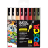 Posca Universal-Acrylmarker-Set 0,9 - 1,3 mm Herbstmischung aus Erdtönen 8 Stück PC-3M