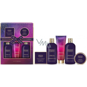 Baylis & Harding Fig and Pomegranate Duschgel 300 ml + Duschcreme 300 ml + Körperlotion 130 ml + Toilettenseife 150 g + Badekristalle 100 g, Kosmetikset für Frauen