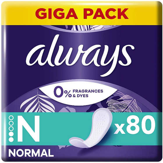 Always Normal Fresh Protection Pantoffel Intim Pads ohne Parfüm 80 Stück