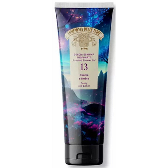 Compagnia Delle Indie 13 Pfingstrose und Amber parfümiertes Duschgel 250 ml