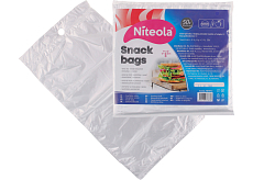 Niteola Snacktüten, HDPE, 16 × 24 cm, Stärke 8 µ, klar, 50 Stk