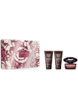 Versace Crystal Noir Pour Femme parfémovaná voda 50 ml + sprchový gel 50 ml + tělové mléko 50 ml, dárková sada pro ženy