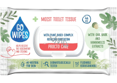 Go Wipes Procto Care vlhčený toaletní papír, 44 ks