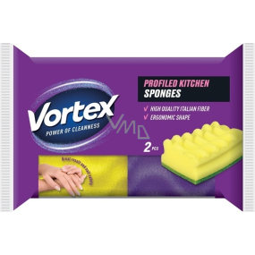 VORTEX Schwamm für Geschirr PROFILED & CARE 2 Stück VORTEX Schwamm für Geschirr PROFILED & CARE 2 Stück