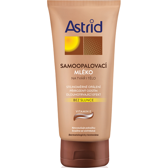 Astrid Selbstbräunungsmilch für Gesicht und Körper, 200 ml