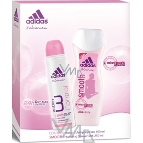 Adidas Action 3 Control Deo Antitranspirant Spray 150 ml + Duschgel 250 ml, Geschenkset