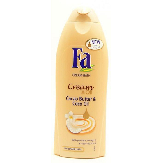 Fa Cream & Oil Kakaobutter und Kokosöl 500 ml Badeschaum