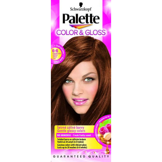 Schwarzkopf Palette Farbe & Glanz Haarfarbe 6 - 6 Karamellstern