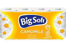 Big Soft Toilettenpapier Kamille, 8 Rollen, 16,5 m Rolle