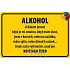 Nekupto Humorous Sign Alcohol Ich habe 15 x 10 cm 1 Stück