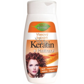 Bione Cosmetics Keratin & Panthenol regenerierender Haarbalsam für alle Haartypen 260 ml
