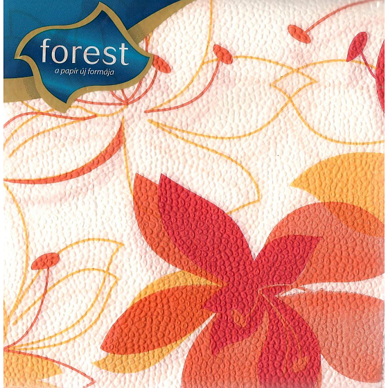 Waldpapierservietten 1 Lage 30 x 30 cm 45 Stück Orangenblüte