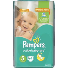 Pampers Active Baby Dry 5 Junior 11-18 kg Wegwerfwindeln 64 Stück