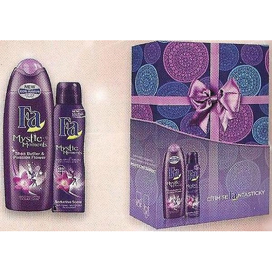 Fa Mystic Moments Duschgel 250 ml + Mystic Moments Deodorant Spray für Frauen 150 ml, Kosmetikset