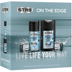 Str8 On The Edge Deodorant Spray für Männer 150 ml + Duschgel 250 ml, Kosmetikset