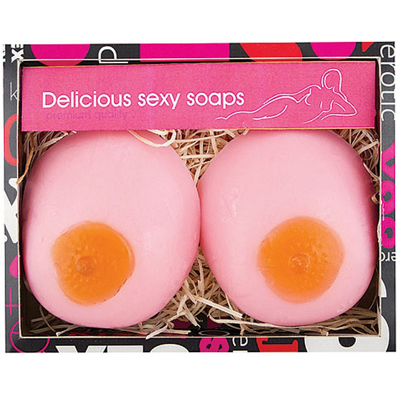 Bohemia Gifts Urban's sexy Kosmetik Brüste handgemachte Toilettenseife in einer Schachtel von 2 x 150 g