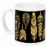 Albi Espresso Mug Federn auf schwarz 100 ml