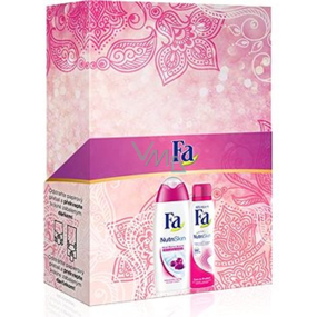 Fa NutriSkin Feuchtigkeitsspendendes Acai Berry 250 ml Duschgel + 150 ml Spray-Deodorant für Frauen