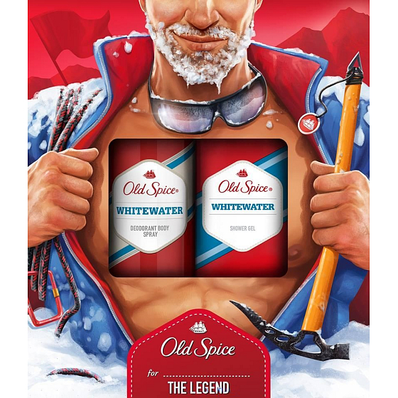 Old Spice White Water 250 ml Duschgel + 150 ml Deospray für Männer