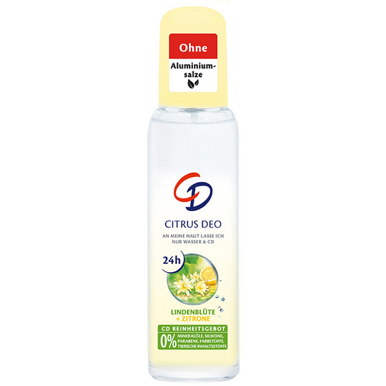 CD Citrus und Lindenblüten Körperdeodorant Glas für Frauen 75 ml