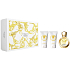 Versace Eros pour Femme Eau de Toilette für Frauen 50 ml + Duschgel 50 ml + Körperlotion 50 ml, Geschenkset