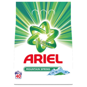 Ariel Mountain Spring Waschpulver für saubere und duftende Wäsche ohne Flecken 40 Dosen von 3 kg