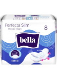 Bella Perfecta Slim Maxi Blue ultradünne Damenbinden mit Flügeln 8 Stück