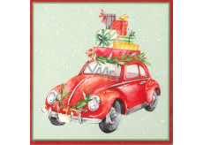 Nekupto Weihnachtsgeschenkkarten Spielzeugauto 6,5 x 6,5 cm 6 Stück
