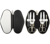 Dup Manicure Zita Leder 8-teiliges Set mit schwarzem und weißem Muster 230401-462