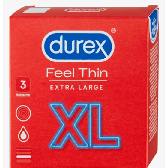 Durex Feel Thin Extra Large Kondom XL 3 Stück
